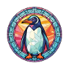 Pinguin bunte Aquarell-Tier-Illustration