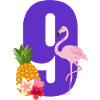 9th Anniversary Flamingo
