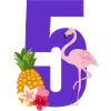 5th Anniversary Flamingo