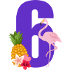6th Anniversary Flamingo
