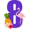 8th Anniversary Flamingo
