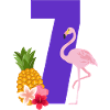 7th Anniversary Flamingo