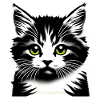 Loving cat face
