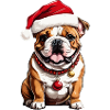 Adorable Christmas dog