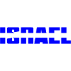 Israel lettering in flag design