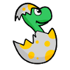 Dinosaur Egg Dino Baby Motif