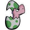 Dinosaur Egg Dino Baby Motif