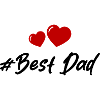 Best Dad Hearts Love