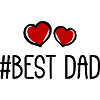 Best Dad Hearts Love