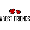 Beste Freunde Herzen Liebe