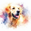 Aquarelle Golden Retriever