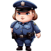 Fat policewoman