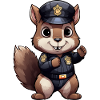 Squirrel Policeman
