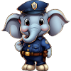 Elephant Policewoman