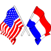 Flag USA and flag Netherlands