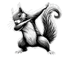 Dabbing Squirrel