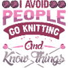 I avoid people go Knitting