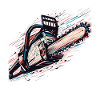 Vector Polygon Chainsaw