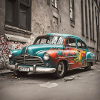 Cuba Car Graffiti