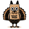 Thanksgiving Turkey Dressed as Dog