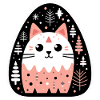 Chaton en attente de Noël