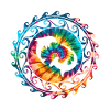 Requin-marteau et dauphin Tie Dye
