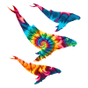 Humpback Whales Tie Dye