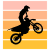Motocross Silhouette Sunset
