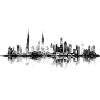 Modern City black and white