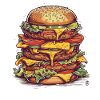 A Giant Mega Cheeseburger