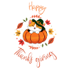 Cat in Pumpkin, Thanksgiving