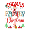 Thomas Familie Personalisiertes Weihnachtsdesign