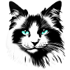 Sympathetic cat face