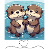 Otter Pärchen