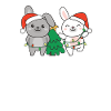 Bunny, Christmas, Winter, Animals, Bunnies