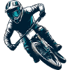 Thrill-Seeker's Downhill Mountain Biking Tee
