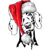 Santa Weimaraner Christmas Dogs Wilsigns