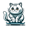 Skater kitty