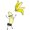Nu Banane Fruits Nudisme
