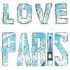 Love Paris Water Effect Design