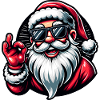 Santa Claus with Sunglasses Xmas Costume