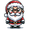 Santa Claus with Sunglasses Xmas Costume