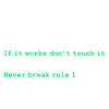 Rules of programming
