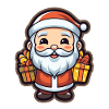 Santa Claus Design - Kawaii Style