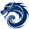 Drachen Asien Blau