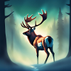 Caribou forêt canadienne