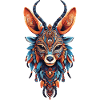 Conception de Mandala gazelle africaine