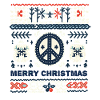 Ugly Christmas Peace Knitting Pattern