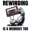 Muscle-Powered Cassette Rewind Fitnesstraining uit de jaren 80