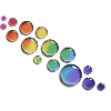 rainbow droplets
